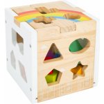 Small Foot duhová vkládací motorická kostka – Zboží Mobilmania