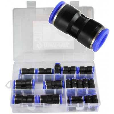 Rychlospojka pneumatická, přímá nástrčná pro PA, PU, PE hadice 4-16mm sada 40ks MAR-POL | Zboží Auto