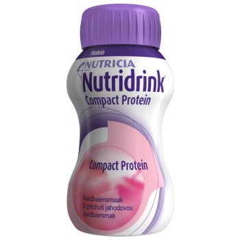 NUTRIDRINK COMPACT PROTEIN S PŘÍCHUTÍ JAHODOVOU POR SOL 4X125ML