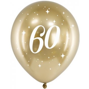 Narozeninové balónky zlaté 60