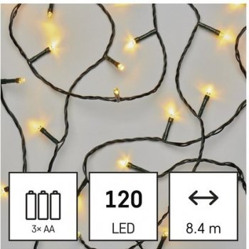 Emos D4FW03 LED řetěz teplá bíla 8,4m