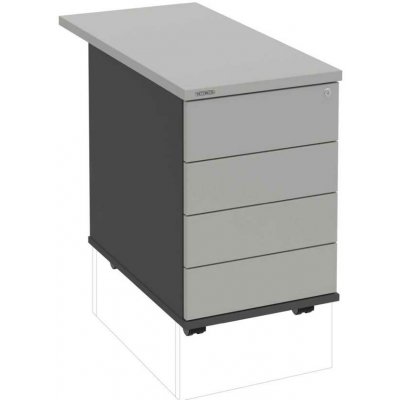 Hobis K 34 C PTO N 80 4 zásuvky napříč 80 cm antracit šedá – Hledejceny.cz