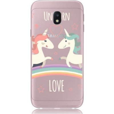 Pouzdro TopQ Samsung J7 2017 pevné Unicorn Love – Zboží Mobilmania