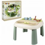 Smoby Stůl na vodu a písek Water&Sand Table Life s otvorem pro slunečník a dvojitý kryt s loďkou bábovičkami a nářadím s UV filtrem od 18 měsíců – Sleviste.cz