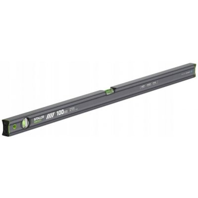 Magnetická vodováha 100 cm Antracit Vodováha Stalco Vseries S010265534 – Hledejceny.cz