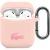 Pouzdro na sluchátka Lacoste Liquid Silicone Glossy Printing Logo pouzdro pro Apple Airpods 1/2 LCA2SI