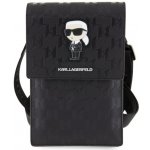 Karl Lagerfeld Saffiano Monogram Ikonik NFT černé – Sleviste.cz
