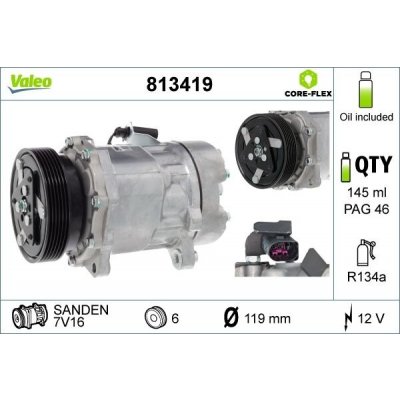 Kompresor, klimatizace VALEO 813419 – Sleviste.cz