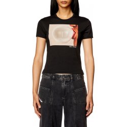 DIESEL T-UNCUTIE-LONG-N7 T-SHIRT černá