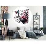 Nalepte.cz samolepka na zeď arch, rozměry Dekor s motýlky, rozměry 20 x 20 cm – Zboží Dáma