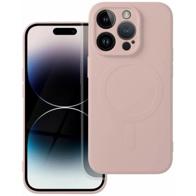 Pouzdro AppleMix Apple iPhone 14 Pro - podpora MagSafe - silikonové - růžové – Hledejceny.cz