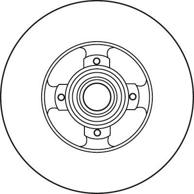 Brzdový kotouč TRW DF6128BS s ložiskem - PEUGEOT – Hledejceny.cz