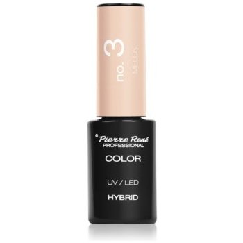 Pierre René Nails Hybrid gelový lak na nehty s použitím UV/LED lampy 3 Melon 6 ml