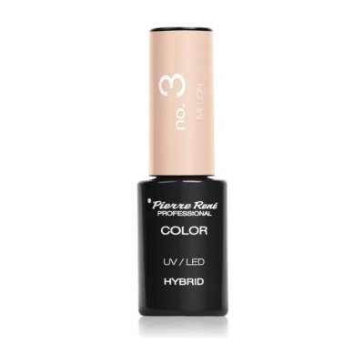 Pierre René Nails Hybrid gelový lak na nehty s použitím UV/LED lampy 3 Melon 6 ml