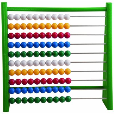 Detoa Počítadlo dřevěné zelené půlené – Sleviste.cz