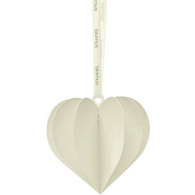 Papírové ozdoby Blomus KAZARY srdíčko P.7cm SET 4ks krémové – Hledejceny.cz