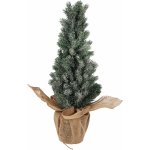 H&L Umělý vánoční stromek Borovice v květináči 25x25x65cm, zasněžené větvïčky – Hledejceny.cz