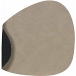 LIND Prostírání Curve BULL oboustranné teple šedá čermá kůže 37x44cm – Zboží Dáma