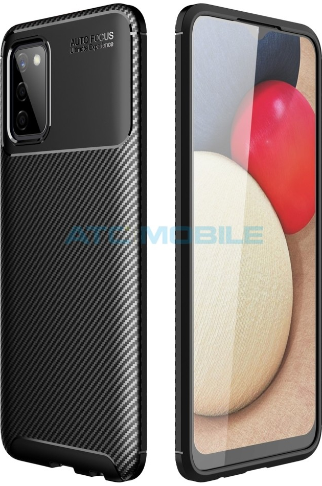 Pouzdro Shockproof Carbon Fiber Samsung Galaxy A22 5G SM-A226 černé