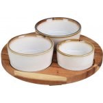 Excellent Houseware Servírovací misky s kulatým podnosem sada 4 ks KO-278000750 – Sleviste.cz