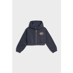 Gant D1. Banner Shield Cropped Hoodie modrá