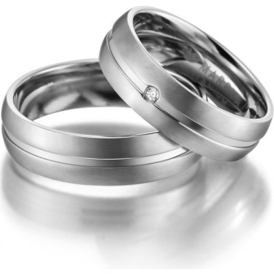 Marrya D TI 02 Titanový snubní prsten – Zboží Mobilmania