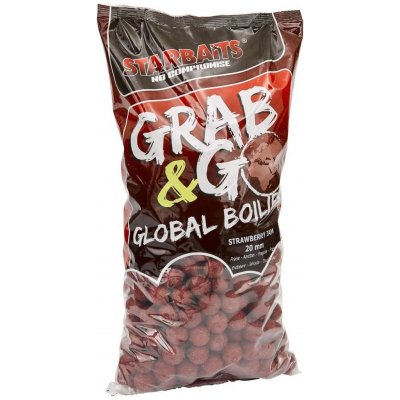 STARBAITS Global boilies 10kg 20mm STRAWBERY – Zboží Mobilmania