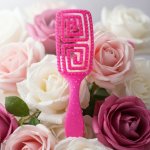 COLOR US Parfémovaný kartáč na vlasy Malý vůně: růže červená – Zboží Dáma