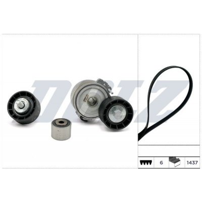 Sada žebrovaných klínových řemenů DOLZ SKD210A – Zboží Mobilmania