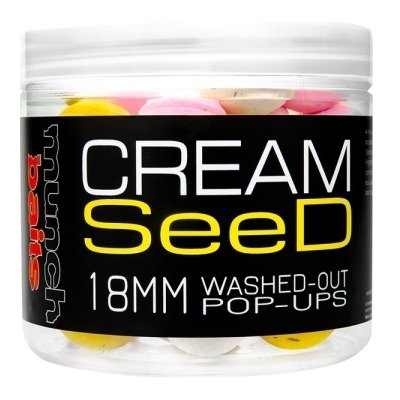 MUNCH Baits Plovoucí boilies Cream Seed Washed Out 200ml 18mm – Hledejceny.cz