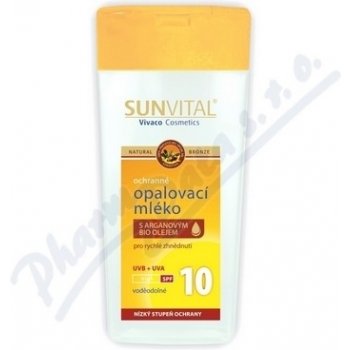 SunVital Sensitive opalovací mléko SPF10 200 ml