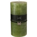 Oválná zelená svíčka XXL - 10*10*20 cm - J-Line by Jolipa – Hledejceny.cz