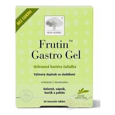 NEW NORDIC Frutin Gastro Gel žvýkací 60 ks – Hledejceny.cz
