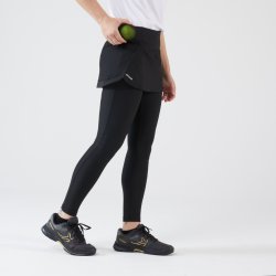 Artengo dámské tenisové legíny se sukní Dry Hip Ball černé