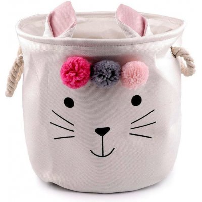 Stoklasa textilní úložný koš králík bílá přírodní 870720a – Zboží Dáma