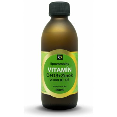 Liposomální VITAMIN C + D3 + Zinek Zdravý svět 200 ml – Hledejceny.cz