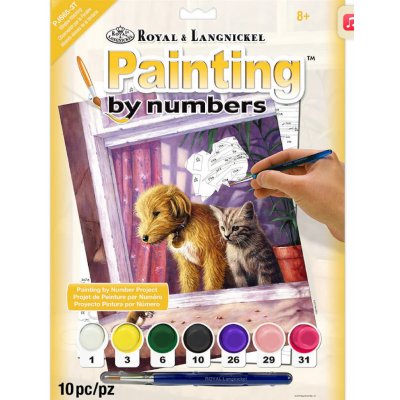 Royal Langnickel Malování obrázků podle čísel - Myš je kámoš 22 x 30 cm – Zboží Dáma