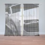 Sablio Záclony Bílý sporťák: 2ks 150x250cm – Hledejceny.cz