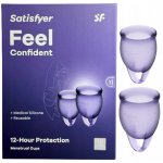 Satisfyer Feel Confident menstruační kalíšek sada fialová 2 ks – Zboží Dáma