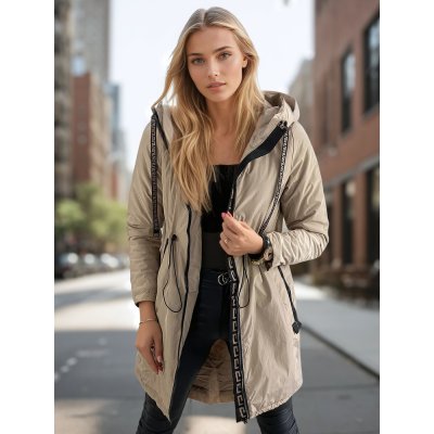 Dámská parka Veroni béžová – Zboží Mobilmania