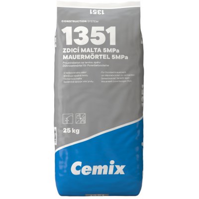 Cemix 1351 Zdicí malta na pórobeton, 25 kg – Zboží Mobilmania