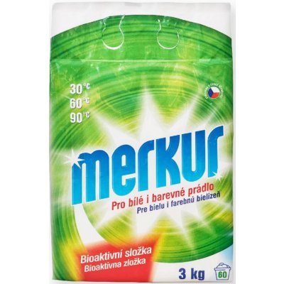 Merkur prací prostředek pro bílé i barevné prádlo 60 PD 3 kg – Zboží Mobilmania