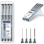 Staedtler 308 WP4 308 WP4 4 ks/bal. černý 0.1 mm 0.3 mm 0.5 mm 0.7 mm 1 ks – Zboží Dáma