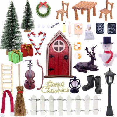 YisibaihTao 52ks Secret Santa Door Set,Miniaturní Secret Santa – Sleviste.cz