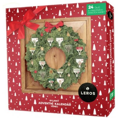 Leros bylinný adventní kalenář věnec 24 sáčků – Zboží Dáma