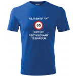 Tričko jsem recyklovaný teenager 65 dárek k 65 narozeninám pro muže modré – Hledejceny.cz