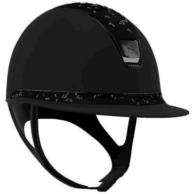 Samshield Jezdecká helma MissShield Shadowmatt 2.0 Crystal leaf 5SW Chrome black černá – Hledejceny.cz