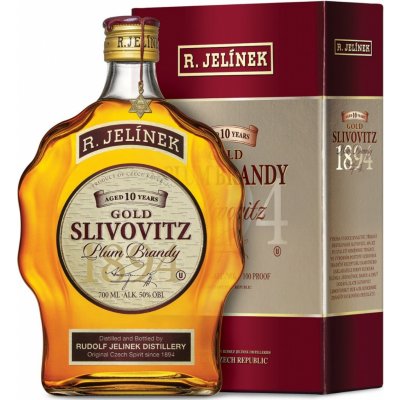R. Jelínek Gold Slivovitz 10y 50% 0,7 l (karton) – Hledejceny.cz