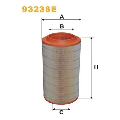 Vzduchový filtr WIX FILTERS 93236E – Hledejceny.cz