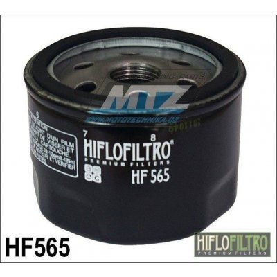 Filtr olejový HF565 (HifloFiltro) - Aprilia SL750 Shiver+SMV750 Dorsoduro+850 Mana+1200 Dorsoduro+1200 Caponord+850 SRV + Gilera 800 GP + Moto Guzzi 1400 California HF565